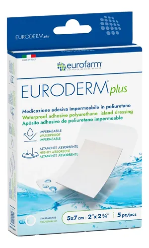 EURODERM PLUS 5CM X 7CM (LEUKOMED T PLUS)CAJA X 5UNDS.