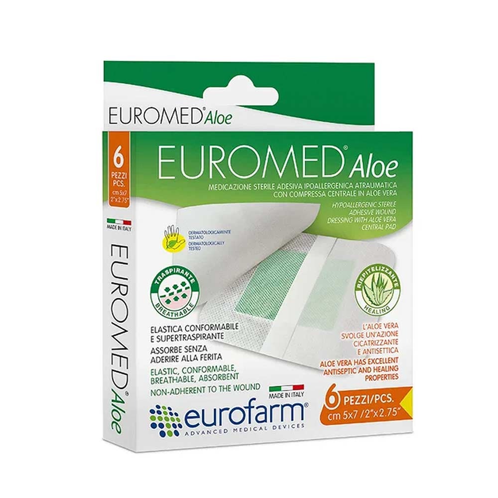 EUROMED ALOE 5 CM X 7 CM (CAJAX 6 UNDS).