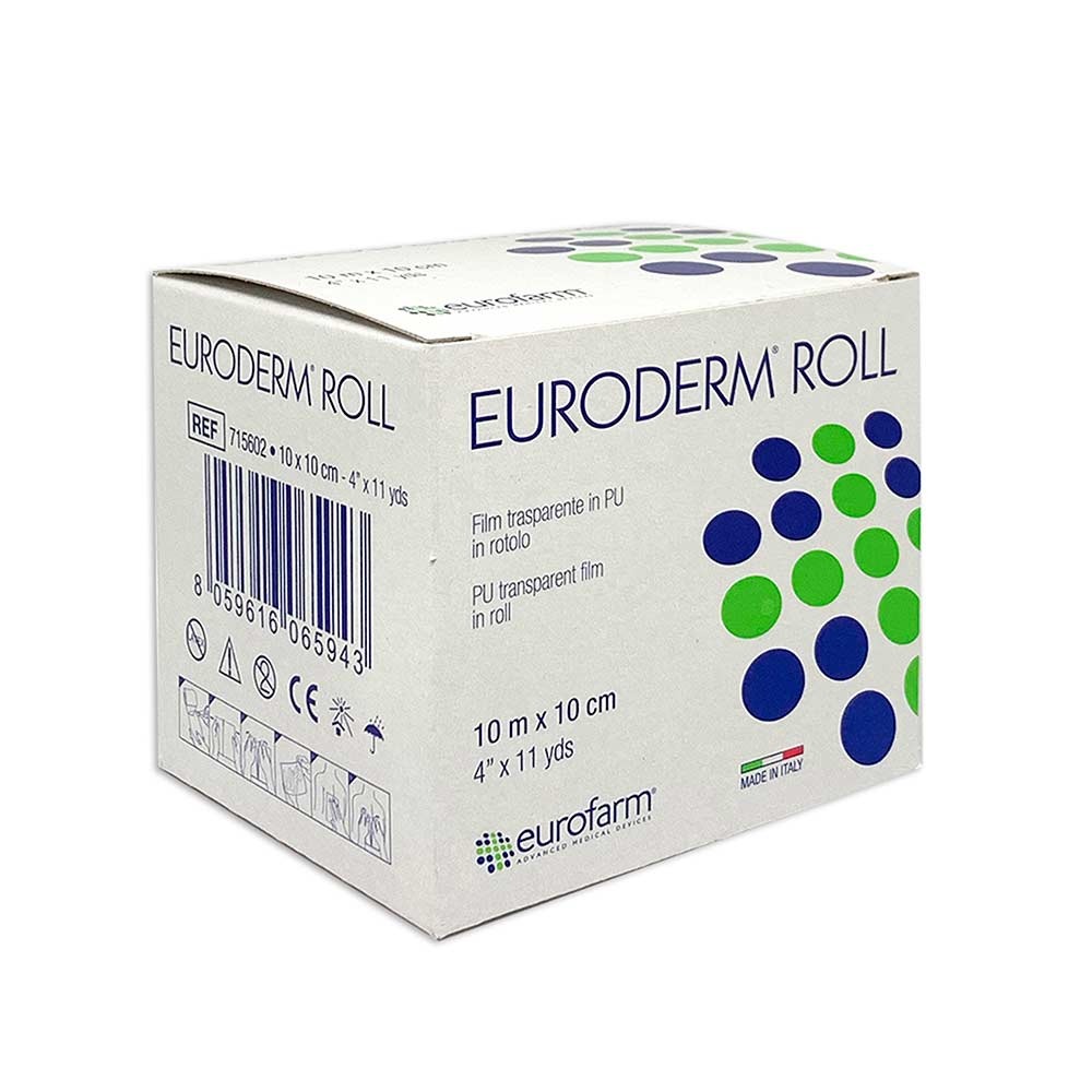 EURODERM ROLL 10CM X 10MT(HYPAFIX TRANSPARENTE)  X UND.