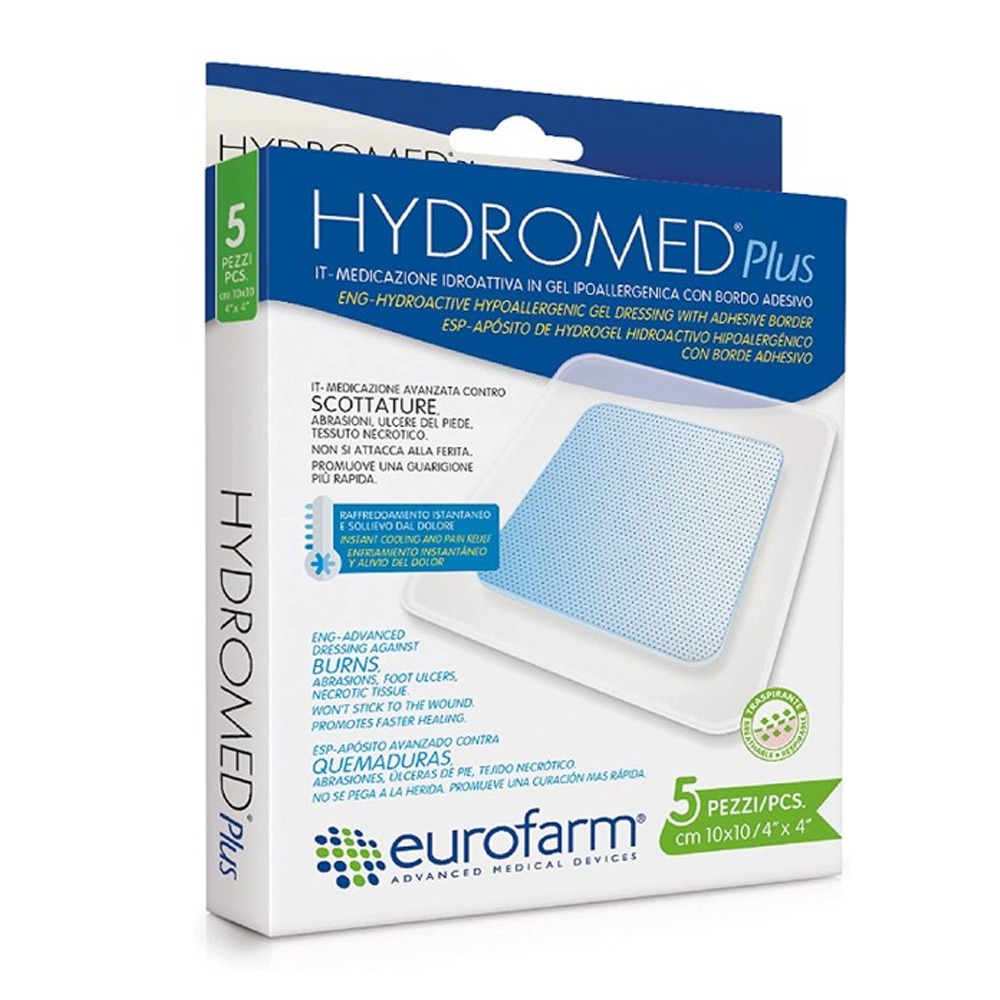 HYDROMED PLUS 10CM X 10CM (CAJA X 5 UNDS).